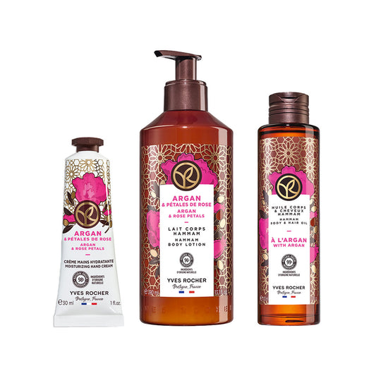 【ハマムシリーズ】トータルケア3点セット|ボディローション・オイル・ハンドクリーム