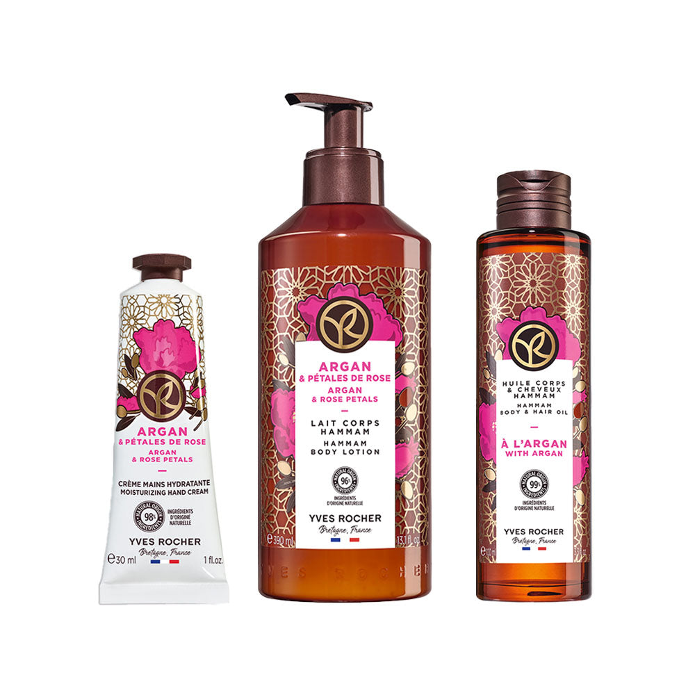 【ハマムシリーズ】トータルケア3点セット|ボディローション・オイル・ハンドクリーム