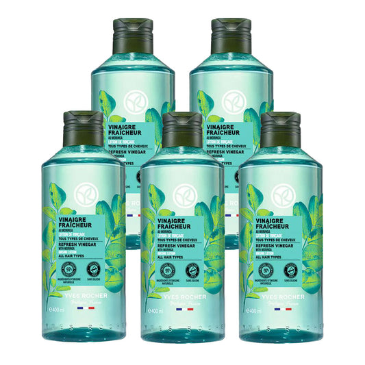 【400mL×5本セット】リンシングビネガー〈ピュアリフレッシュ〉うるツヤモリンガ