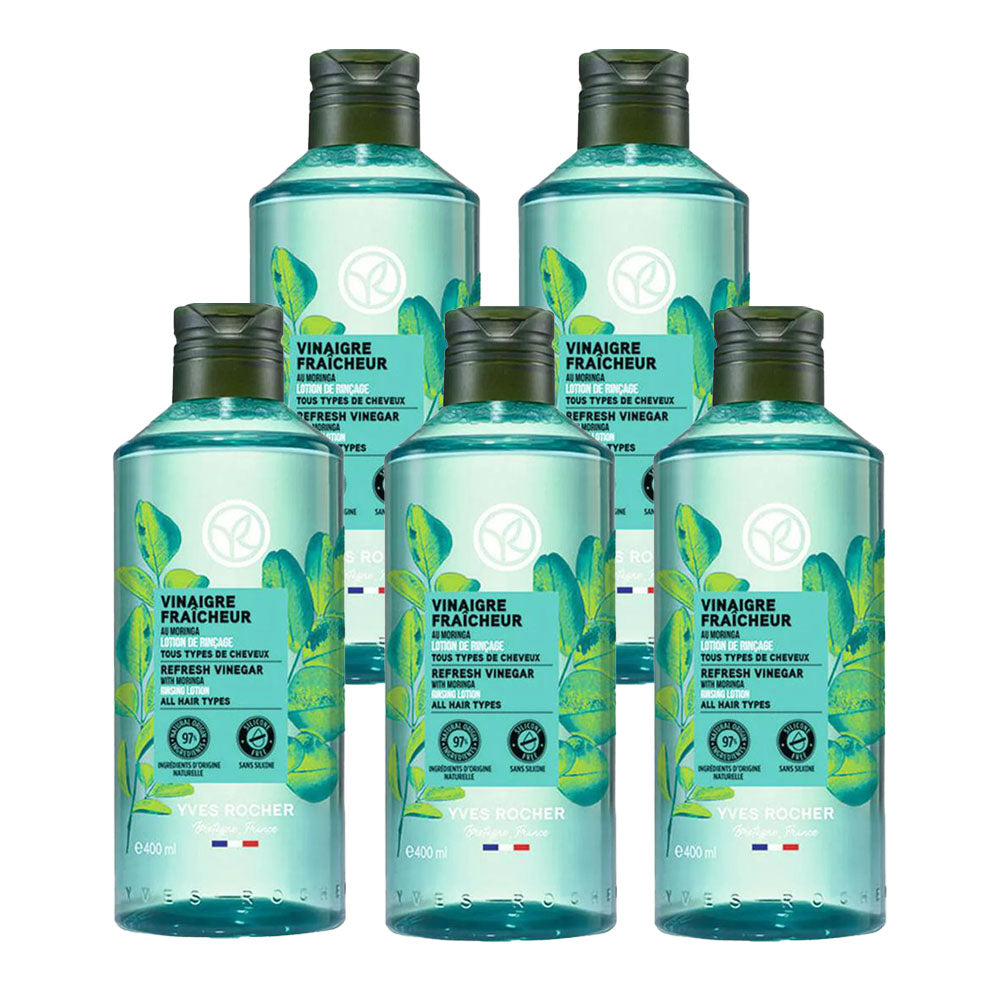 【400mL×5本セット】リンシングビネガー〈ピュアリフレッシュ〉うるツヤモリンガ