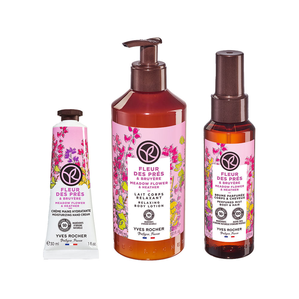 【ムーアフラワーの香り】トータルケア3点セット|ボディローション・ミスト・ハンドクリーム