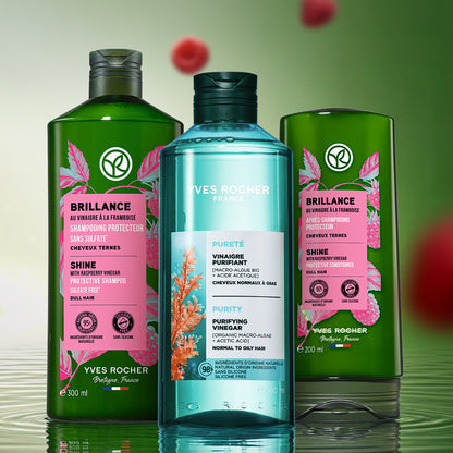 【3点セット】シルキーシャイン シャンプー＆コンディショナー＋リンシングビネガー400mL〈ピュアリフレッシュ〉