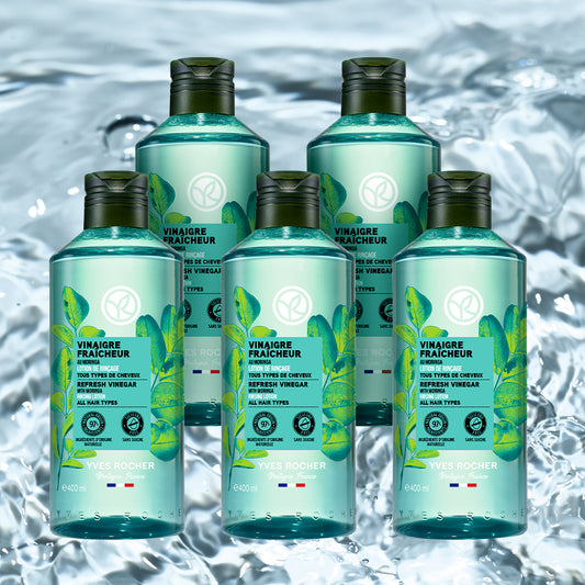 【400mL×5本セット】リンシングビネガー〈ピュアリフレッシュ〉うるツヤモリンガ