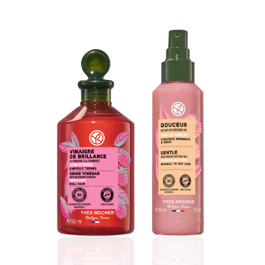 【BF限定キット】ヘアミルクスプレー ジェントル ミルキーチェスナッツ　＆　リンシングビネガー シルキーシャイン （さらキララズベリー ）150mL